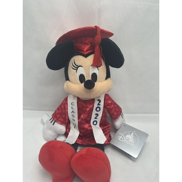 Disney Parks Minnie Mouse Graduation Class 2020 Plush Stuffed Animal New w Tag - Picture 1 of 16